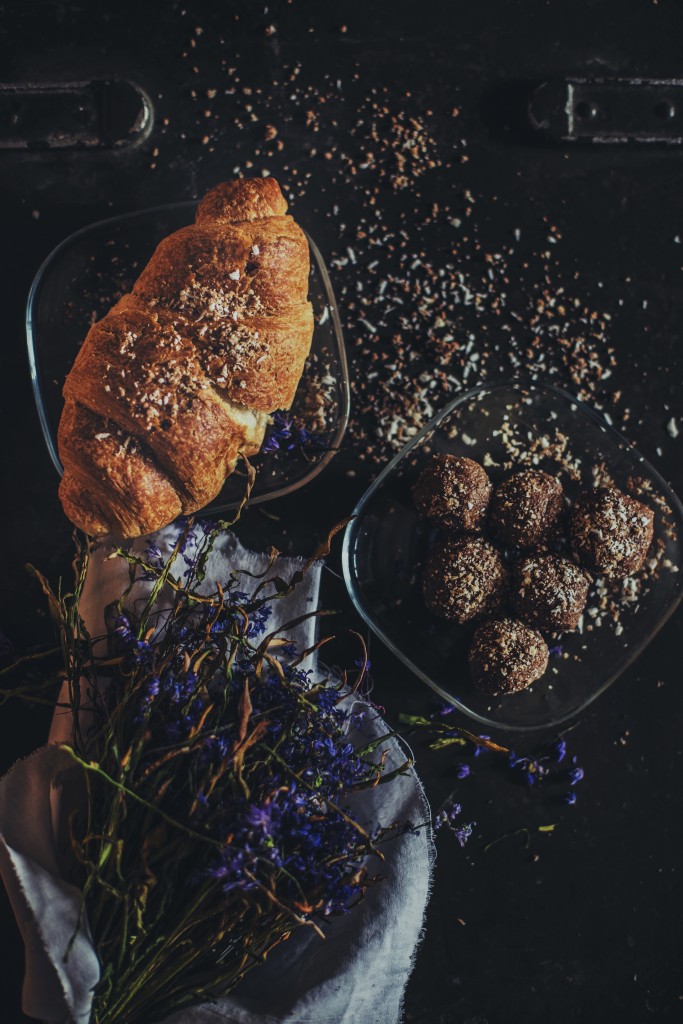 bread and spice on table